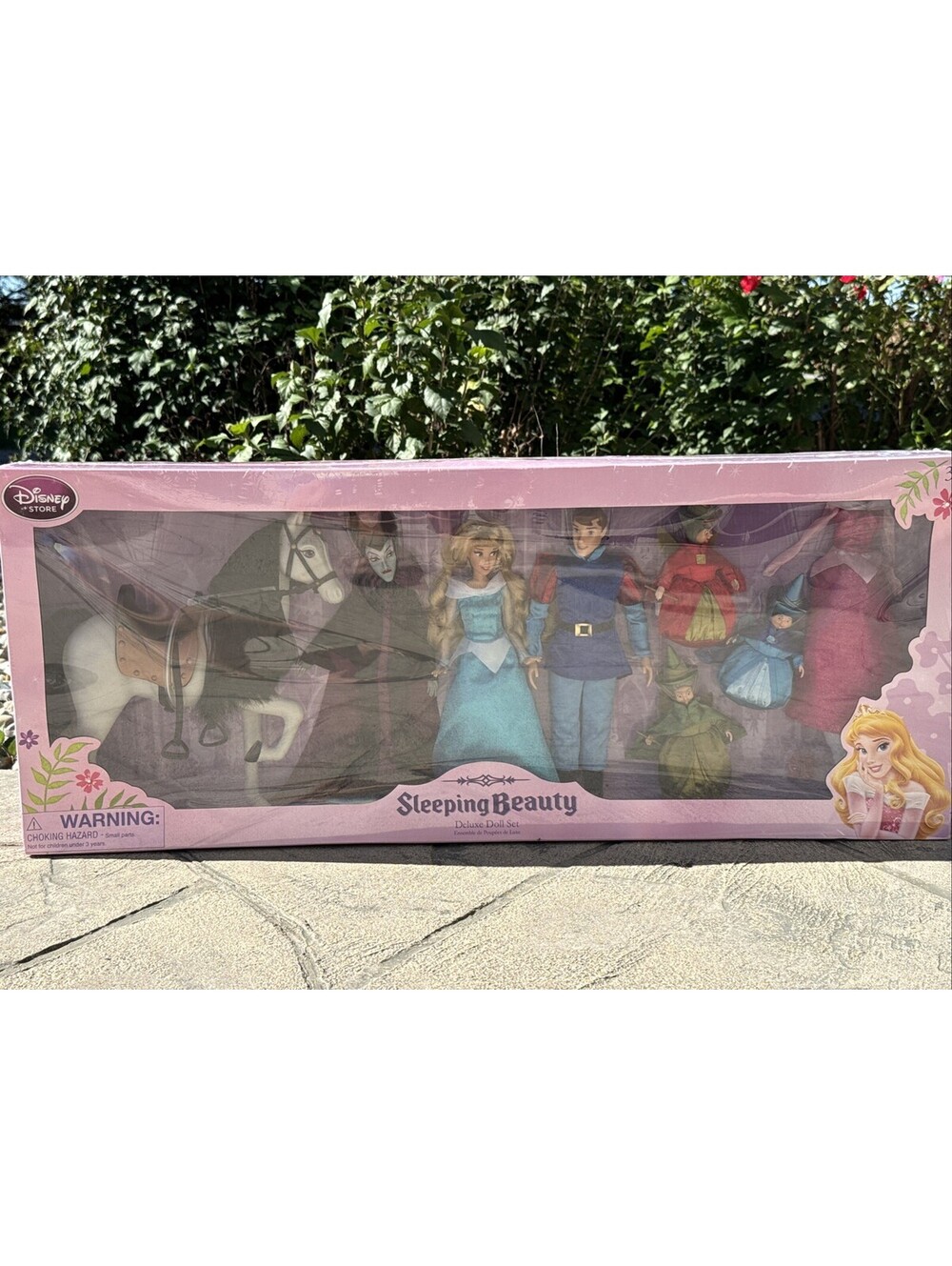 NIB! Disney's Rare Sleeping Beauty Deluxe Doll Gift Set! 6 dolls & Horse 2014